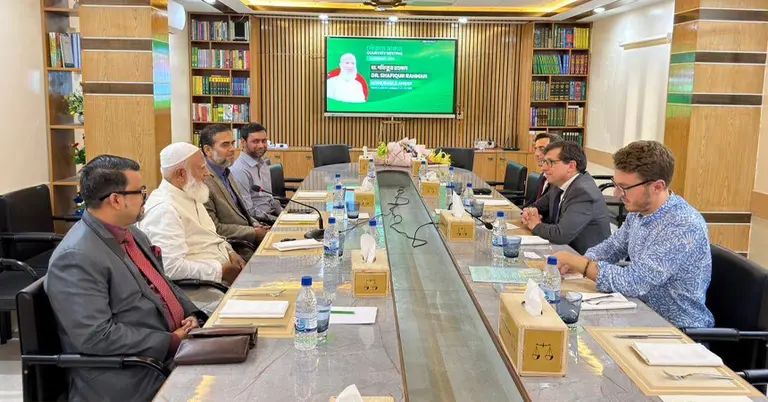 জামায়াত আমিরের সঙ্গে ফ্রান্সের রাষ্ট্রদূত ও প্রতিনিধি দল